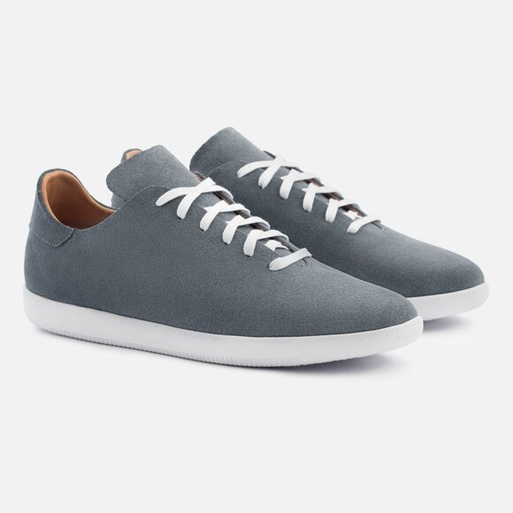 Beckett Simonon Men's Geller Casual Classic Suede Trainer Sneakers Grey Blue 11 - Picture 1 of 9